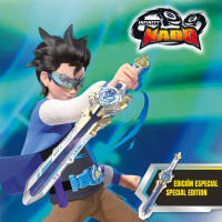 Infinity Nado - Master Belt Battle Set, Peonza Fury Wave Dragon (Dragón de Agua), 3D, espada lanzador, 48 cm, cinturón maestro, luces LED, 4 modos de juego, juegos de peonzas, pilas incluidas, juego de batalla - details 1