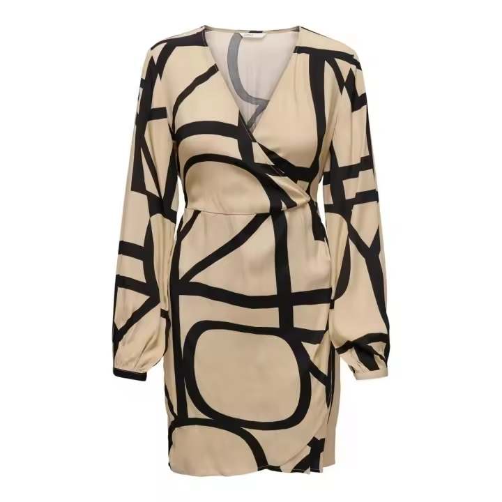 VESTIDO MUJER ONLAVA L/S WRAP DRESS PTM - 1