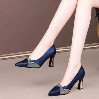 Zapatos De Tacón Alto Para Mujer Elegantes Con Cristales Pointed Toe Zapatos De Fiesta Y Boda Zapatos Planos Con Cierre Slip-On Material De La Suela TPU - details 4