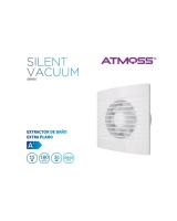 Atmoss Ventilador Extractor de baño 15W aire, Ultra silencioso (36db), Bajo consumo (15W), Válvula anti mosquitos integrada, CAUDAL: 180 M3/H, Extraplano (EXT-001R) - details 1