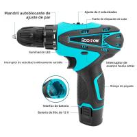 Taladro Eléctrico Recargable De 12V Sin Cargador Ni Batería Herramienta De Impacto Para Uso Doméstico Taladro De Pincel - details 6