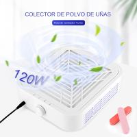 Extracorredor De Uñas Sin Escobillas De 120W Con Alta Succión Filtro Y Bajo Ruido Para Manicura Limpiador De Polvo De Uñas - details 3