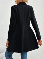 Abrigo De Lana Vintage De Corte Slim Para Mujer Estilo Coreano Doble Filo Otoño Invierno Abrigo Casual De Elegancia Completo - details 18