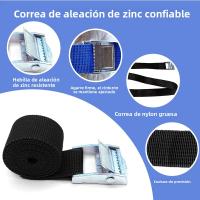 Cinta De Atado De Carga Con Hebilla De Metal Para Coche Motocicleta Bicicleta 1M Cinta De Fijación De Equipaje Fuerte Y Duradera - details 3
