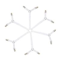 Clip Para Cama Ajustable De 12 Piezas Gancho Elástico Antideslizante Para Fundas De Sábanas Y Edredones Negro/Blanco - details 6