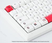 USLION 126 Teclas XDA Profile PBT Keycaps Rosa Blanca Para Teclado Mecánico De Juego Personalizado Inglés Japonés Ruso - details 1