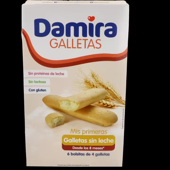 DAMIRA MIS PRIMERAS GALLETAS PARA BEBE SIN LECHE 1 ENVASE 150 g - 1