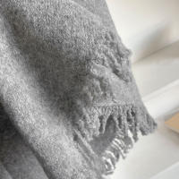 Nueva Bufanda De Lana Mezclada Para Mujer Con Borlas Y Diseño De Triángulo Gruesa Y Cálida Para Otoño E Invierno - details 10