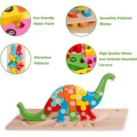 Rompecabezas de Madera para Niños – Puzzles Educativos con Números, Dinosaurios y Animales – Juguetes de Aprendizaje para Niños y Niñas de 2 a 6 Años – Regalo Ideal para Desarrollo Cognitivo y Motricidad Fina - details 2