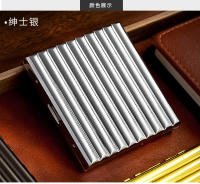 Caja De Cigarrillos De Metal Para Hombres 20 Piezas Capacidad Grande Anti-Pressure Resistente a La Humedad Con Ranura De Tarjeta Corrugada - details 6