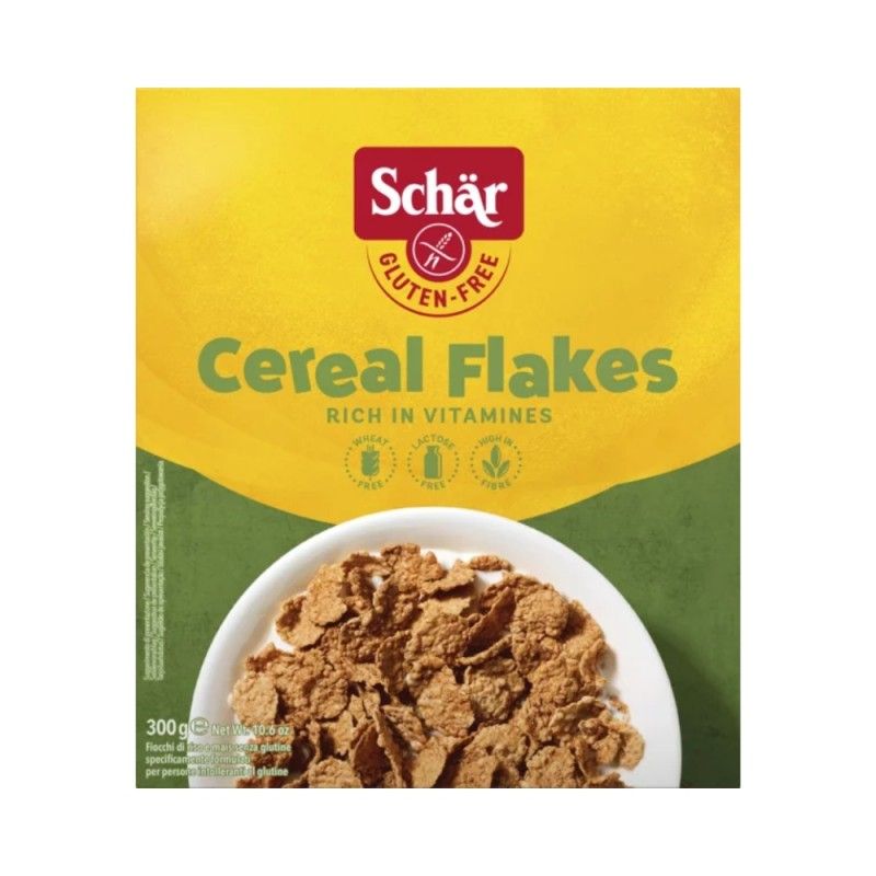 Cereal Flakes Sin Gluten Pack de 2 unidades 300 gramos Apto para vegetarianos y veganos SCHÄR