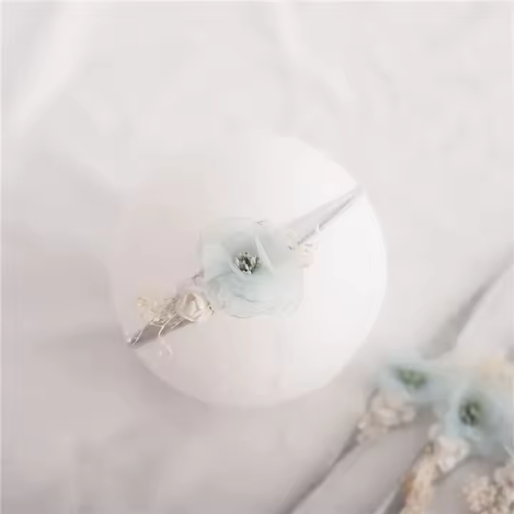 Headband Para Bebés Niñas Recién Nacidos Accesorios De Pelo Con Flor Ropa De Bebé Estilo Lindo Material Algodón Blends Propiedades Fotográficas - 1