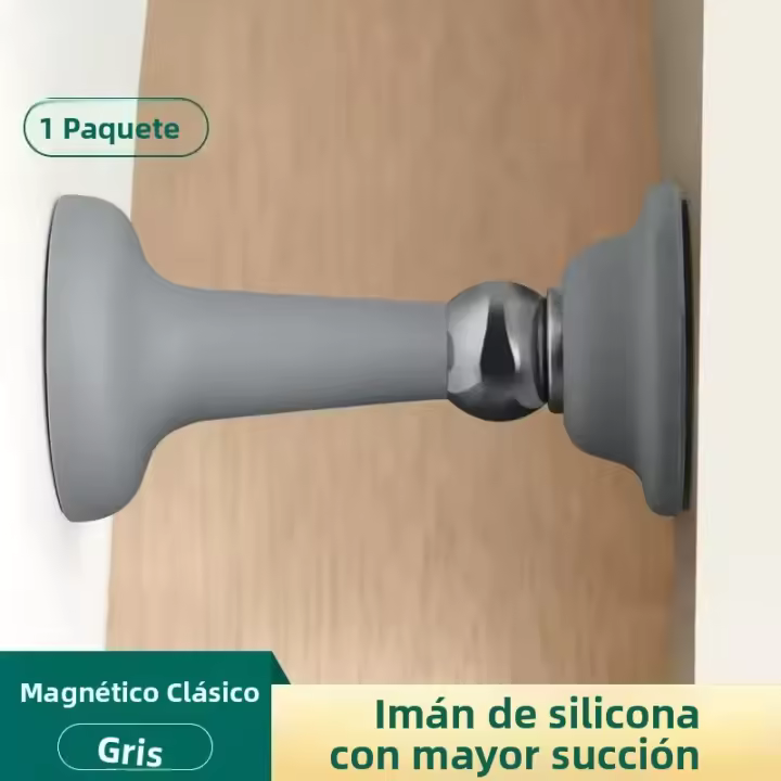 Parada De Puerta De Silicona Sin Perforar Con Fuerte Succión Anticolisión Protector De Piso Para Dormitorio Y Uso Doméstico - 1