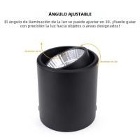 Spot Light LED COB Montado En Superficie 7W 12W En Aluminio Luz De Bajo Para Iluminación De Cocina Interior AC85V-265V - details 4