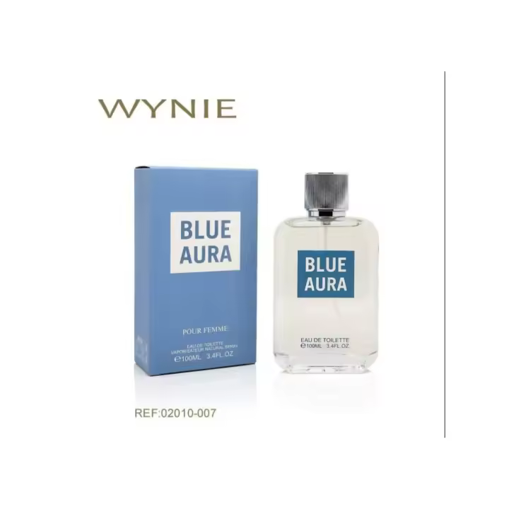 WYNIE PERFUMES PARA MUJER BLUE AURA MICHELA VALENTI 100ML AROMAS ELEGANTES OLORES AUTÉNTICOS CALIDAD ORIGINAL DE CONFIANZA IDEAL PARA USO DIARIO, FIESTAS, REGALOS, EVENTOS, ETC. - 1