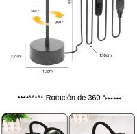 Lámpara De Noche Bluetooth Proyector De Puesta De Sol Luz Arcoíris Para Decoración De Habitación Luz De Ambiente Redonda Para Mesa - details 16