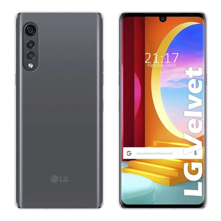 Tumundosmartphone Funda Silicona Gel TPU Transparente para Lg Velvet 5G - 1