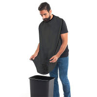 1pc Apron De Barba Para Hombres Capa De Corte De Pelo Con Espejo De Sución Creativo Para Salón De Peluquería Y Hogar - details 3