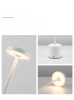 Lámpara De Escritorio LED Recargable Con Táctil 3 Temperaturas De Color Metal Luz Ambiente Creativa Para Hotel Decoración De La Habitación - details 4