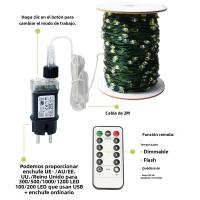 Luces De Cadena De Navidad 1000/500LED Impermeables Con Control Remoto Para Decoración De Exterior Árbol Fiesta Matrimonio - details 18