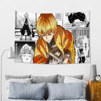 Tapiz A-Agatsuma Z-Zenitsu Decoración De Pared Para Habitación Estilo Japonés Impresión De Dibujos Animados Material Poliéster Tela Colgante Para Fiesta Y Decoración De Bebé - details 4