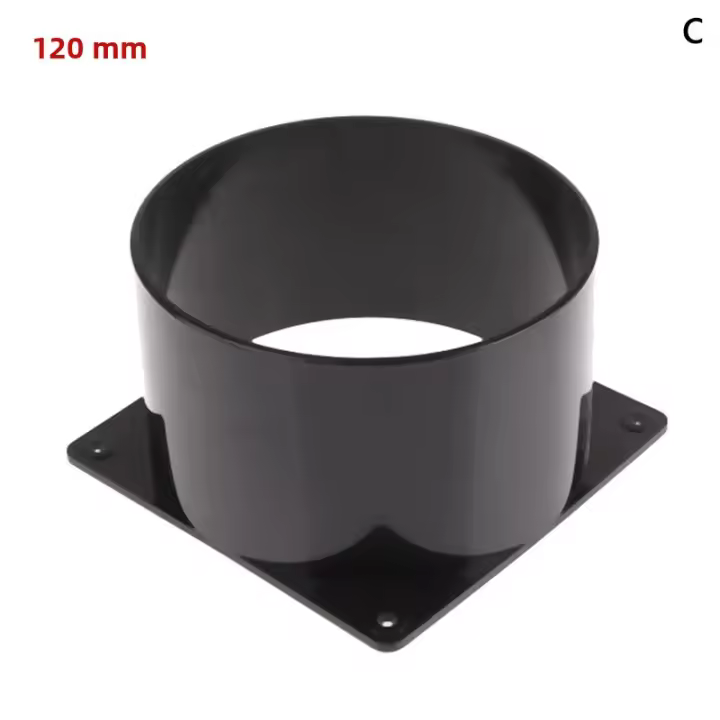 Conector De Enchufe De Pared 75/100/120MM ABS Para Conexión De Tubería De Ventilación Deducto De Aire Accesorios Para Casa Inteligente - 1