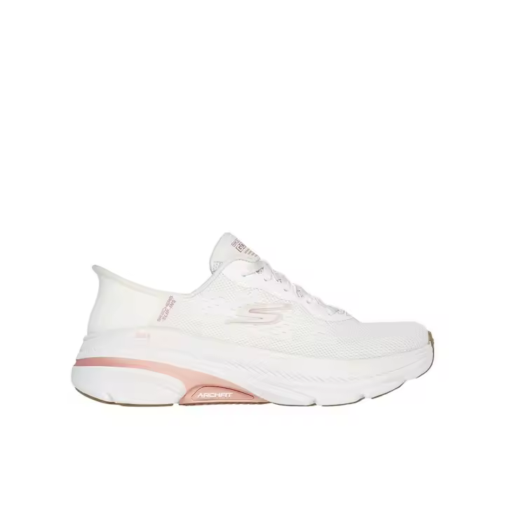 Skechers MAX CUSHIONING ARCH FIT 2.0 Zapatillas deportivas para mujer blancas en textil y sintético 82627 - 1