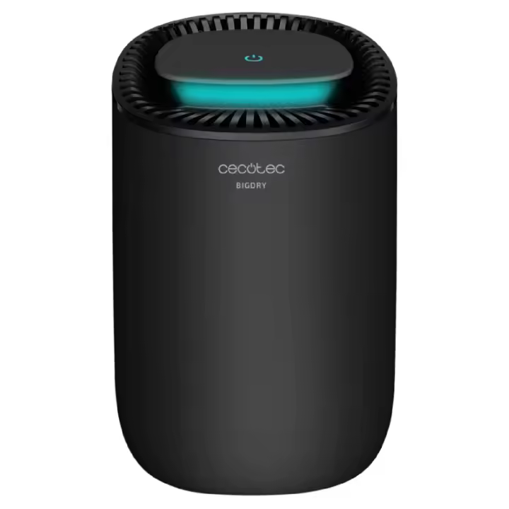 Cecotec Deshumidificador Eléctrico Silencioso BigDry 2000 Light Black. 23W, Bajo Consumo, 300 ml/día, Depósito extraíble de 0 - 1