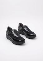 Fluchos F1827 Mocasines Con Cuña Mujer Negro - details 1