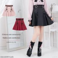 Falda A-Line Lolita Japonesa Talla Grande Cintura Alta Flared Midi Versátil Estilo Niña Suave Para Uso Diario Primavera/Verano Polyester - details 7