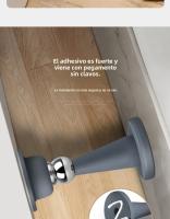 Parada De Puerta De Silicona Sin Perforar Con Fuerte Succión Anticolisión Protector De Piso Para Dormitorio Y Uso Doméstico - details 8