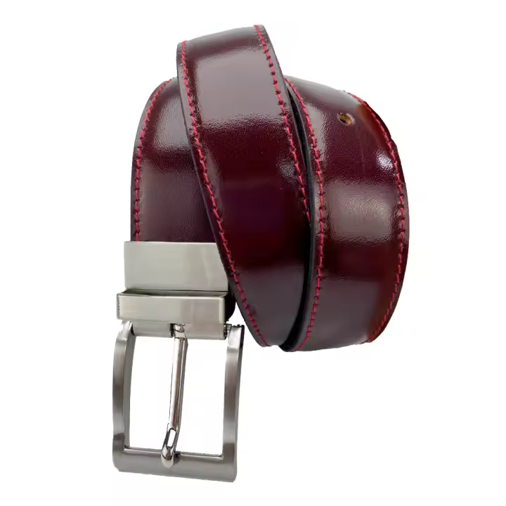 Cinturón reversible en dos colores de piel fabricado en España para hombre 30mm de ancho Márquez Cinturones - 1