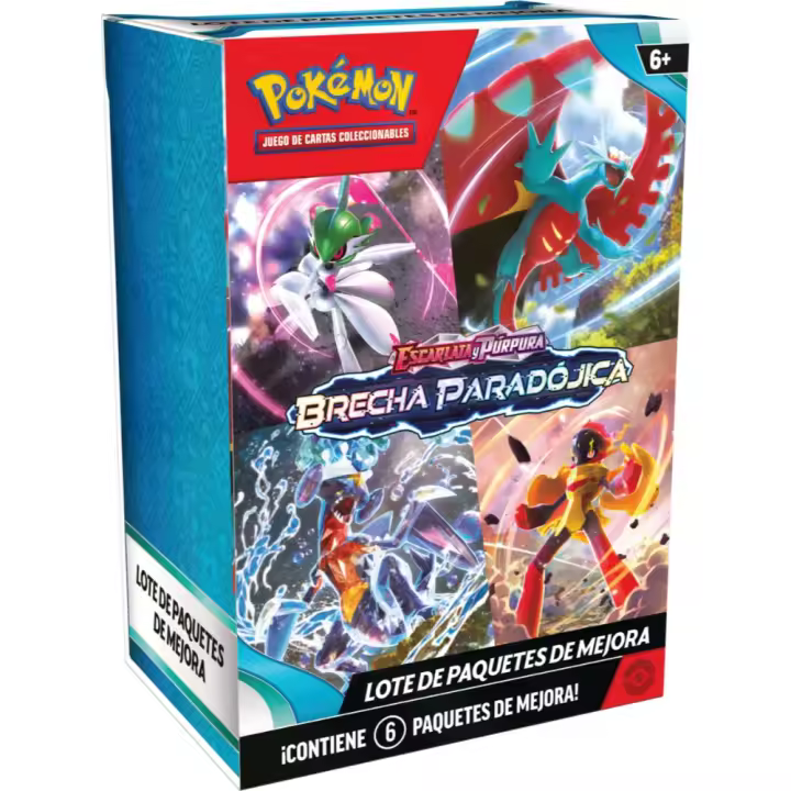 POKEMON JCC ESCARLATA Y PÚRPURA BRECHA PARADÓGICA LOTE DE 6 PAQUETES DE MEJORA POKEMON TCG PARADOX RIFT BOOSTER BUNDLE - 1