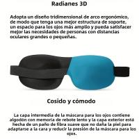 Máscara De Sueño 3D Blindfold De Tela Suave Con Espuma De Memoria Para Bloquear La Luz Ayuda Para Dormir Viaje Cubierta De Ojos - details 2