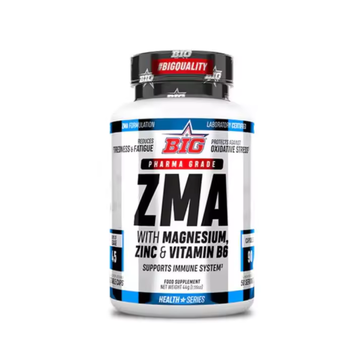 Big ZMA 90 Cápsulas – Zinc, Magnesio y Vitamina B6 para mejorar el Rendimiento, Recuperación y Bienestar Nocturno - 1