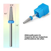 1pc Broca Para Uñas De Acero Tungsteno Carburo Herramienta De Corte Para Manicura Y Eliminación De Piel Muerta Accesorios Para Brocas Eléctricas - details 1