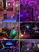 Bola Mágica LED Control Remoto Siete Colores Voz Controlada Rotación Mini KTV Luz De Escenario TenKinYo Luz Nocturna Atmosfera - details 2