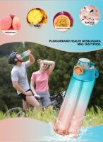 Botella De Agua Creativa Con Cuello Torcido De 900ml BPA Free Para Deportes Al Aire Libre Con Gradiente De Aromas Y 5 Sabores Random - details 6