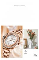 Reloj De Cuarzo Para Mujer OLEVS 5588 Resistente Al Agua Con Fecha Y Luz Núcleo De Acero Inoxidable Reloj De Pulsera De Moda - details 1