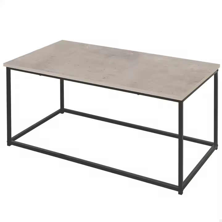 Max Home - Mesa auxiliar, 90x48x40 cm, peso máximo soportado 20kg, diseño moderno, minimalista, mesas de centro, estructura metálica negra café, para salón, comedor, oficina - 1