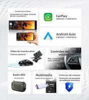 BQCC F6031W Reproductor MP5 Para Coche 6.36" IPS Con FM AUX TYPE-C USB RDS Radio Mirrorlink BT Android AUTO/CarPlay Estéreo De Coche - details 1