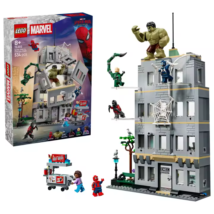 LEGO® 76350 Marvel Spider-Man vs. Hulk: Choque Épico - Superhéroes de Juguete - 1