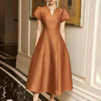 ZANZEA Vestido Largo Vintage Para Mujer V-neck Manga Corta A-line 2024 Verano Fiesta Playa Vacaciones Vestido De Encaje - details 1