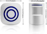 Timbre De Puerta Inalámbrico Sensor De Seguridad Llamada Bell Notificación Bell Ping Pong Prevenção De Segurança Sensor De Movimiento Inalámbrico - details 1