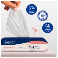Dodot Toallitas Sensitive para Bebé, Óptima Protección para la Piel de Dodot, 810 Toallitas, 15 Paquete (15x54) - details 4