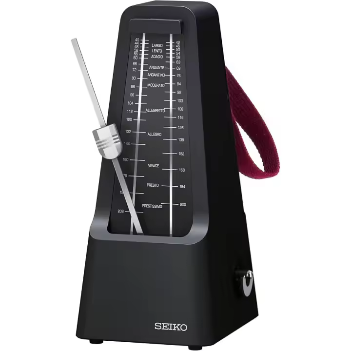 Metrónomo Mecánico de Péndulo Seiko SPM400B – Profesional, Alta Resistencia con Asa - 1