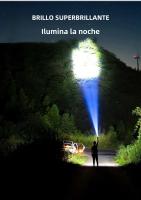Linterna LED De Alta Potencia Recargable Con 5 Luces Modos De Iluminación Diversa Para Camping Y Aventuras Al Aire Libre - details 2