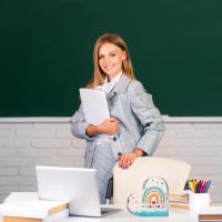 Regalo De Agradecimiento Para Maestras Adelantamiento De Enfermera Acrílico Y Papel Pulvera Obsequio Para Retiro Primero - details 2