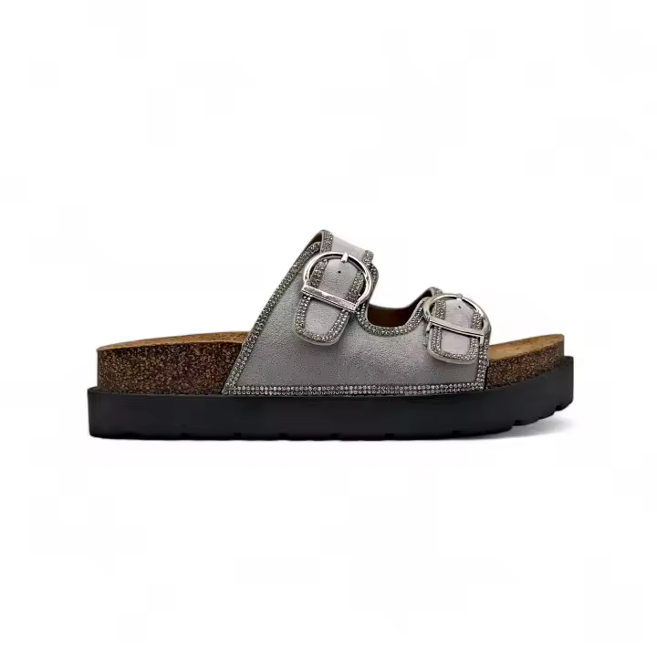 Calzados soraia , Sandalias de Plataforma con Doble Hebilla, Diseño Casual y Suela Gruesa Antideslizante, Chanclas Cómodas con Plantilla Ergonómica y Plataforma, Sandalias Anatómicas con Suela de Corcho y Plataforma, ✅ Entrega 24/72h a España Fiesta - 1