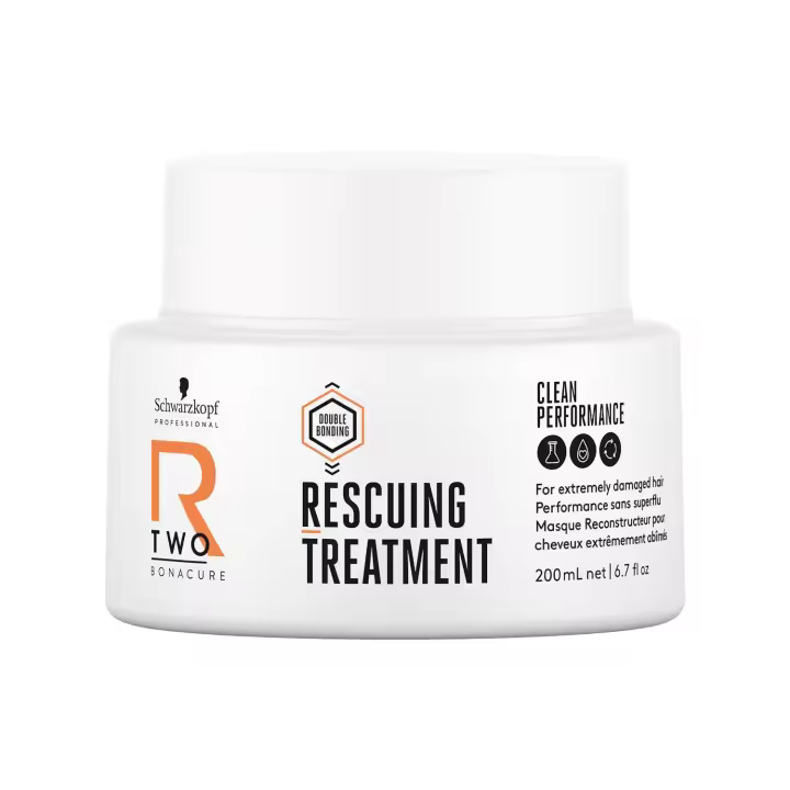 Schwarzkopf Professional Bonacure R-TWO Rescuing Treatment 200 Ml. / Mascarilla Reparadora Intensiva para Cabello Extremadamente Dañado. - 1
